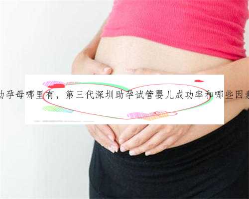 深圳助孕母哪里有，第三代深圳助孕试管婴儿成功率和哪些因素有关