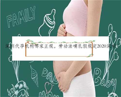 深圳代孕机构哪家正规，劳动法哺乳假规定2020深圳